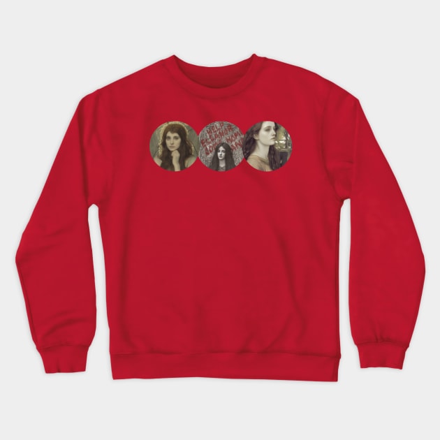 Pre-Raphaelite Haunting of Hill House Crewneck Sweatshirt by LochNestFarm